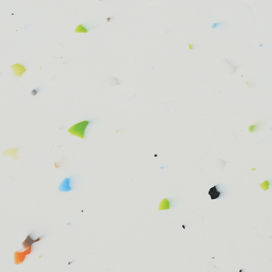 Polygood plade af genanvendt plast - PS1601 White Lollipop